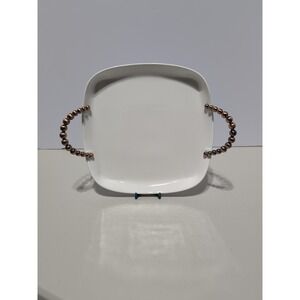 Beaded Handle Serving Tray Mason By Home Essentials Modern Chic Serving Dish